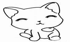 猫咪简笔画图片大全可爱 呆萌
